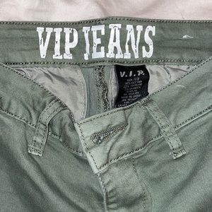 Vip green olive jeans size 1/2 (size 0) regular